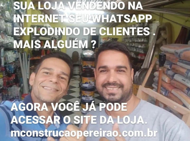 Loja vendendo na internet